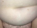 BIG TIT CHUBBY HOUSEWIFE GETS CUM SHOT ONTO HER CHUBBY BELLY AND HAIRY PUSSY