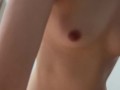 Let her masturbate and orgasm moment & Doggystyle creampie/JDに無理やりオナニーさせて中イキ＆最後はバックで中出し