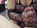 Milf In Sexy Lingerie Handjob Edging with Big Cumshot