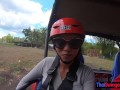 ATV buggy tour for this horny amateur couple making a homemade sex video after