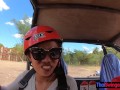 ATV buggy tour for this horny amateur couple making a homemade sex video after