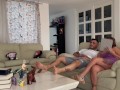 Latin hotwife gets horny and I fuck her while I play video games!!!