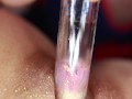 Golden Pussy Clit Lick Pump Orgasm - Demi