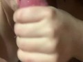 Too much cum in mouth after sucking by hot blonde