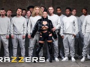 Brazzers - Angela White Talks Real Dirty And Sucks Dicks Before Getting A Massive Bukkake