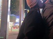 EXTREMELY RISKY BLOWJOB BEHIND POLICE STATION IN NYC