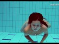 Brunette Nata becomes a sensation in the pool