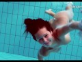 Brunette Nata becomes a sensation in the pool