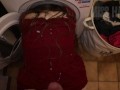 My stepsister is doing laundry, I fucked her and cummed on her clothes