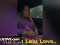 Babe masturbating in Corvette with vibrator edging to HUGE quivering orgasm with dirty talk - Lelu Love