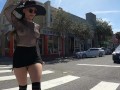 Teaser - Nothing like fishnets and short skirt for a the day in the city