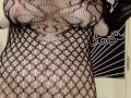 dancing in a sheer fishnet dress- twerking my pawg ass and bouncing my big tits