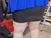 Thought I would enjoy you watching my big ass while I work - bbw ssbbw, Fat ass, big butt, thick ass