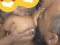 SUPER FREAKY BIG TITTY EBONY TEEN WANTED TO EXPERIMENT AND SUCK HER OWN TITS WITH GORILLA P!!!!!!!!!