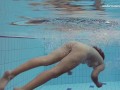 Sensational Sima Lastova in Poolside Swim Session