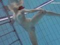 Sensational Sima Lastova in Poolside Swim Session