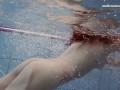 Sensational Sima Lastova in Poolside Swim Session