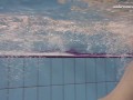 Sensational Sima Lastova in Poolside Swim Session