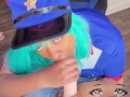 POV Slutty Officer Jenny Brings you in For Lewd Questioning