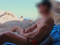 HANDJOB SLUT BEACH: dickflash for a slutty little bitch and she can't resist to make me cum.