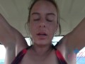 Roadhead from beach bunny Summer Vixen in Hawaii (Blowjob)