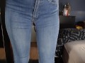 Jeans Cut-Out Fick** Spritz mir die Sahne auf den Arsch!!German Teen