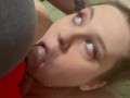 Being a submissive cum slut for Daddy, he fucks my throat and cums in my hair 👱‍♀️