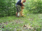 Big black dildo training