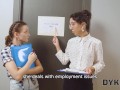 DYKE4K. Beautiful office workers use dildo and pussy licking for a lunch break