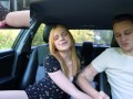 Surprise Verlonis for Justin lush Control inside her pussy while driving car in Public