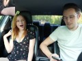 Surprise Verlonis for Justin lush Control inside her pussy while driving car in Public