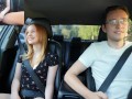 Surprise Verlonis for Justin lush Control inside her pussy while driving car in Public