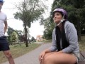 HUNT4K. Jennifer Mendez spreads legs in front of stranger for sex before cuckold