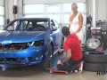 RIM4K. Blonde MILF with giants tits licks car mechanic's ass and gets fucked