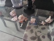 VAGABUNDA MOSTRA A BUCETA NO ESPELHO GOSTOSA