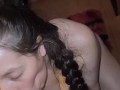 blowjob from this 18 year old bitch to her dear father-in-law, she wants to leave him without milk