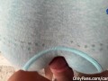 cumshot on big ass /rubbing cock on perfect ass in sexy sport pants /CandyLuxxx
