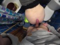 Реальная измена жены с молодым парнем в туалете