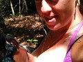 Cute girl flashes her tits in public on spring break so I start sucking on them and we got caught