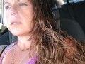 I pull my panties to the side and flash my pussy while I smoke and horny as fuck (for my fans)