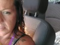 I pull my panties to the side and flash my pussy while I smoke and horny as fuck (for my fans)