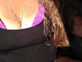 I pull my panties to the side and flash my pussy while I smoke and horny as fuck (for my fans)