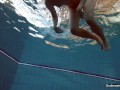 Russian girl Milana found her natural talent in the pool
