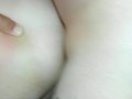 I squeezed my husband's balls and he gave me a huge cum in my pussy