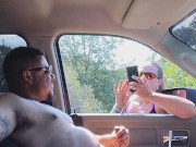 I got caught by cute girl while I was jerking off in my truck in public at the park