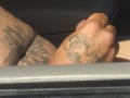 On spring break I catch my friend masturbating and flashing his cock In public and my pussy gets wet