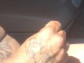 On spring break I catch my friend masturbating and flashing his cock In public and my pussy gets wet