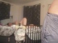 Caught sexy milf masturbating and interrupted and pounded her pussy