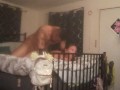 Caught sexy milf masturbating and interrupted and pounded her pussy