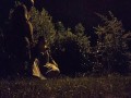 Whore Exhibitionist Wife taking piss in mouth by busy road